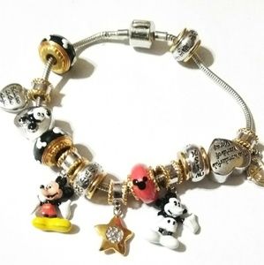 Disney Pandora Style bracelet with anniversary